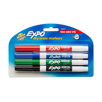 Dry Erase Markers - Expo Fine Tip Count: 4
