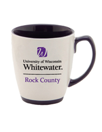 Mug - 2 Tone Design Full University Name over Rock County