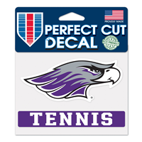 Decal - 4"x5" Mascot over Tennis