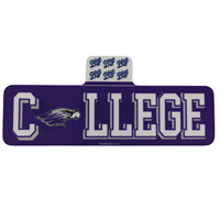 Sticker - Purple College with Warhawk