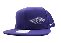 Flatbill Hat - Nike Purple with Embroidered Mascot