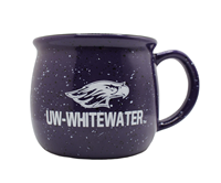 Mug - 17 oz Purple Speckled Mascot over UW-Whitewater