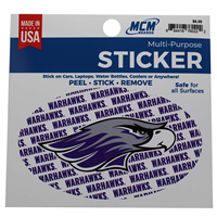 Sticker - Multi-Purpose Mascot with Repeating Warhawks