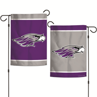Garden Flag - 12" x 18"  2 Sided Mascot on Gray or Purple Background
