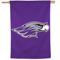 Vertical Flag - 28" x 40" Purple with Mascot