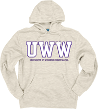 Blue 84 Hooded Sweatshirt UWW Tackle Twill Lettering with Embroidered Full Uni