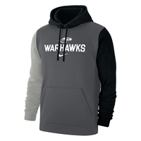 Nike Sideline Hooded Sweatshirt 3 Tone Design with Mascot over Warhawks