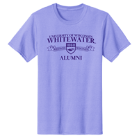 Freedomwear T-Shirt Periwinkle Full Uni Name with Alumni and Shield and Scroll Detail