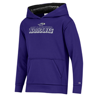 Champion Youth Athleticwear Hooded Sweatshirt with Mascot over Full Uni Name