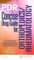 PDR Concise Drug Guide for Orthopedics/Rheumatology