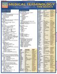 QuickStudy: Medical Terminology, the Basics Laminated Reference Chart