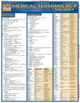 Medical Terminology: The Body. Laminated Chart