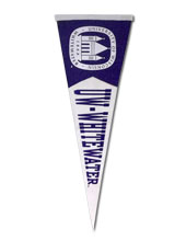 Collegiate Pacific Pennant with Old Main and UW-W 12"x30"