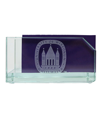 R.F.S.J Business Card Holder with Old Main Logo Etched