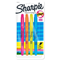 Highlighers - Sharpie Narrow Chisel Tip Count:4