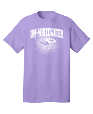 Image of Freedomwear T-Shirt Pastel UW-W over Mascot -  lavender