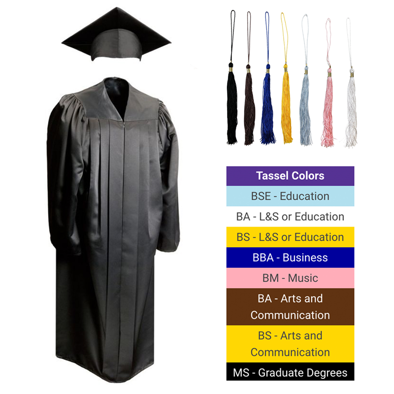 1 Bachelor Gown, Cap and Tassel Package | University Bookstore