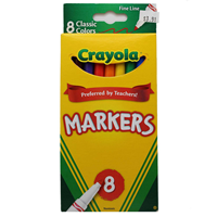 Markers - Crayola Fine Line Count: 8