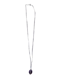 GameDay Purple Crystal Football Necklace