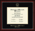 Gold Embossed Diploma Frame in Sutton with Black and Gold mats