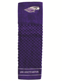 Woven Golf Towel Embroidered with Mascot and UW-W