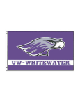 University Flag with Mascot over UW-W 3'x5'