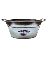 Neil Tub Silver with Warhawks over Mascot