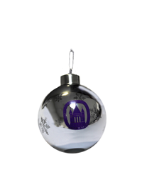 MCM Light Up Ornament with Purple Old Main Seal