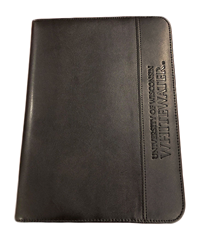 Samsill Debossed Padfolio with UW-Whitewater Vertical