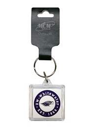 Key Chain - Square UW-Whitewater Mascot Est. 1868