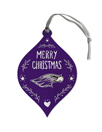 Legacy Wood Ornament Merry Christmas over Mascot