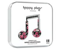 Headphones - Happy Plugs Red/Black