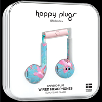 Headphones - Happy Plugs Blue/Pink