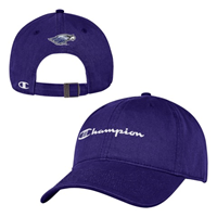 Champion 100 Purple Hat with Raised Embroidery