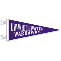 Collegiate Pacific 6x15 Pennant UW-Whitewater Warhawks