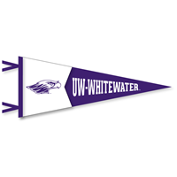 Collegiate Pacific12x30 Pennant Mascot and UW-Whitewater