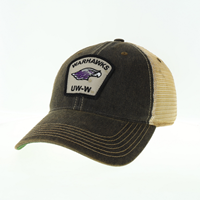 Trucker Hat - Bread Shape Patch Warhawks over Mascot and UW-W