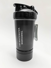 Blender Bottle Black Pro Stak 22 oz. Bottle with 100cc Jar and Pill Tray