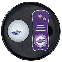 Golf Tin Set with Divot Fixer and Golf Ball