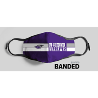Face Mask - UW-W Warhawks Design Adjustable Ear Loops