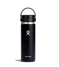 Hydro Flask - 20 oz Wide Mouth Water Bottle with Flex Mouth Lid - Black