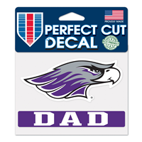 Decal - 4"x5" Mascot over Dad
