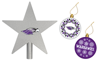 Holiday Set - Silver Star with Ornaments