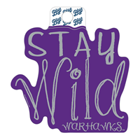 Sticker - Purple Stay Wild Warhawks