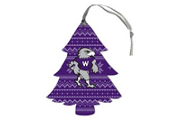 Ornament - Standing Mascot in Purple Tree