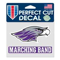 Decal - 4" x 5" Mascot over Marching Band