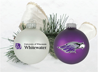 Ornament - Set of 2 Full Uni Name and Mascot Design