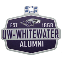 Sticker - 3.5" x 5" UW-Whitewater Alumni