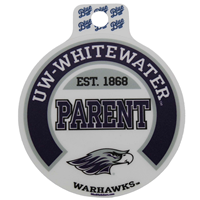 Sticker - 3.5" Circle UW-Whitewater Parent