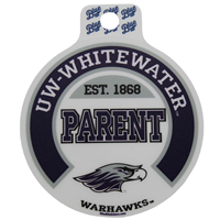 Image of Sticker - 3.5" Circle UW-Whitewater Parent